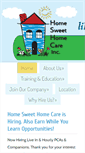 Mobile Screenshot of homesweethomecareinc.com